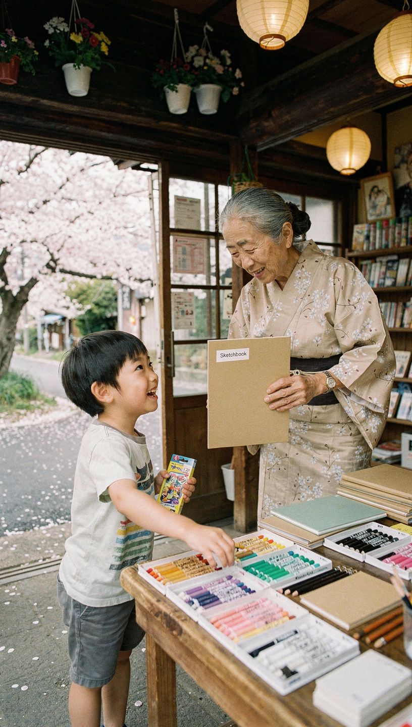 手書きのメモが書かれたノートとペンのセット