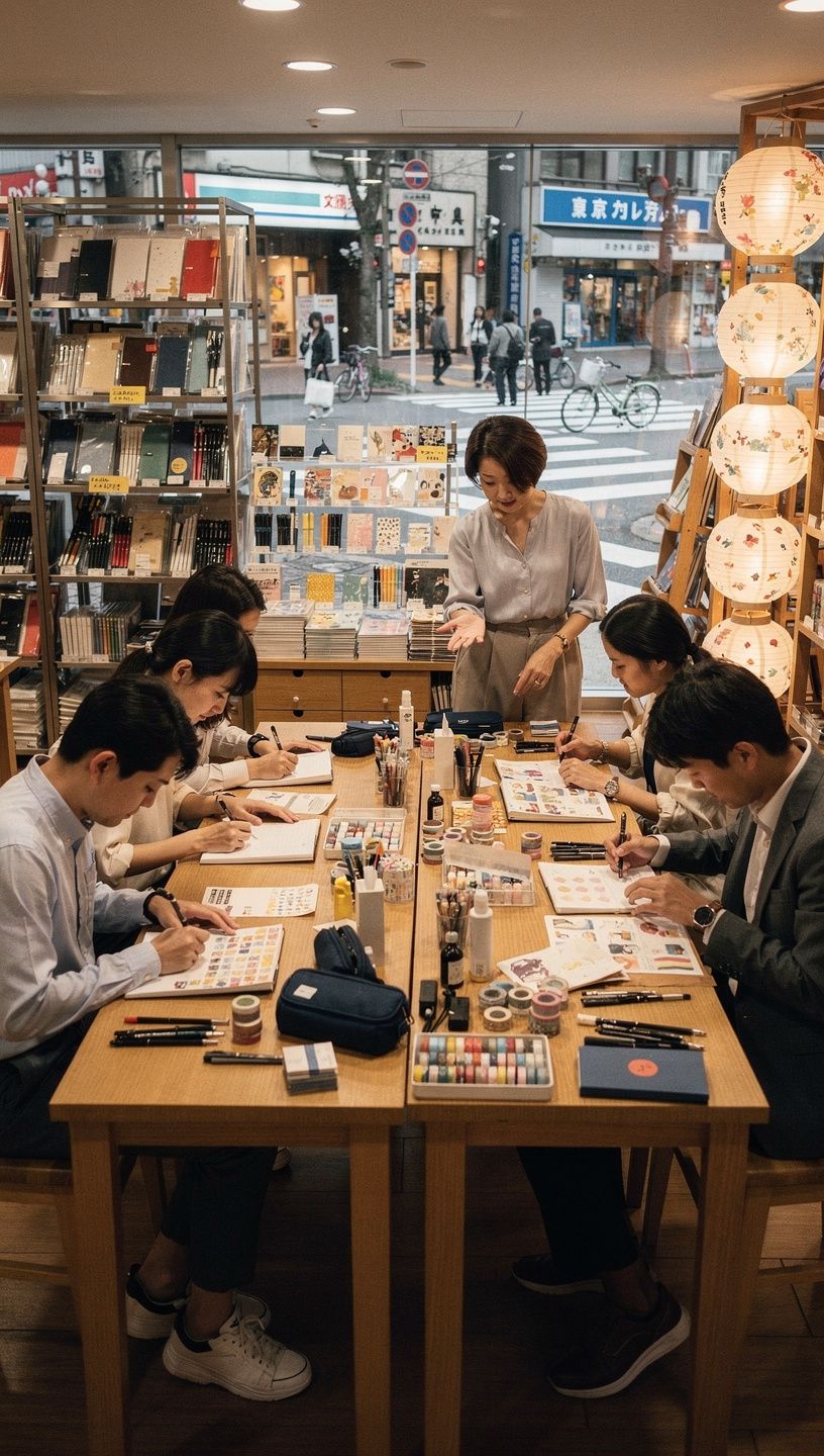 シンプルでスタイリッシュな手帳のクローズアップ